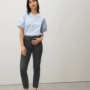 Everlane Cheeky Straight Jean in Washed Black